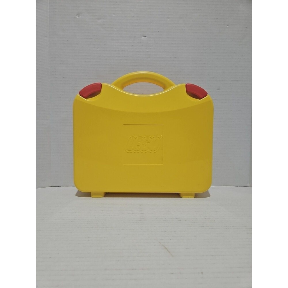 LEGO Yellow & Orange Plastic Carrying Case Storage Box With Dividers - Picture 5 of 5